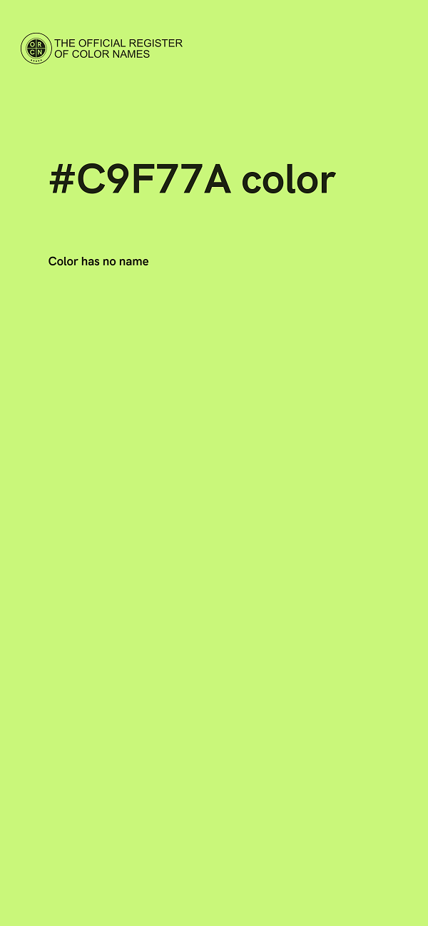 #C9F77A color image