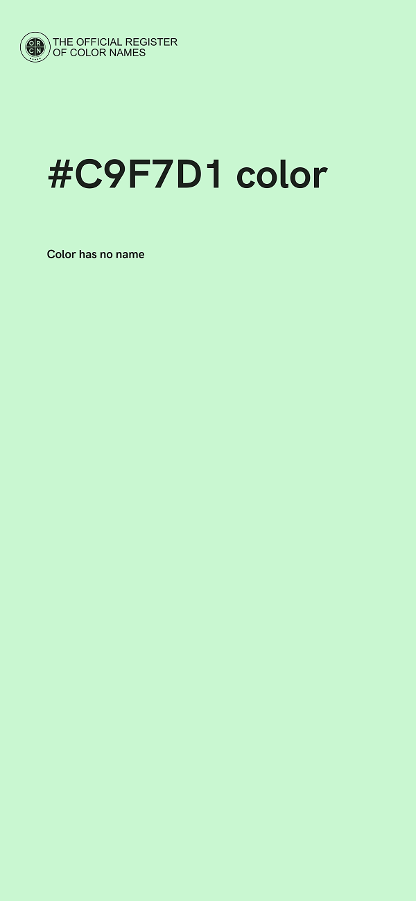 #C9F7D1 color image