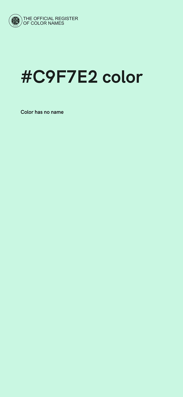 #C9F7E2 color image