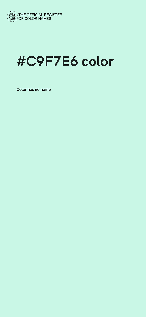 #C9F7E6 color image
