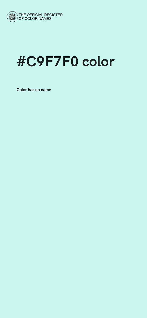 #C9F7F0 color image