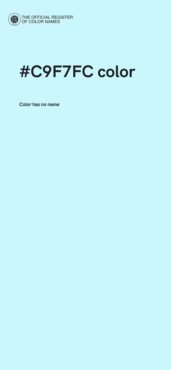 #C9F7FC color image