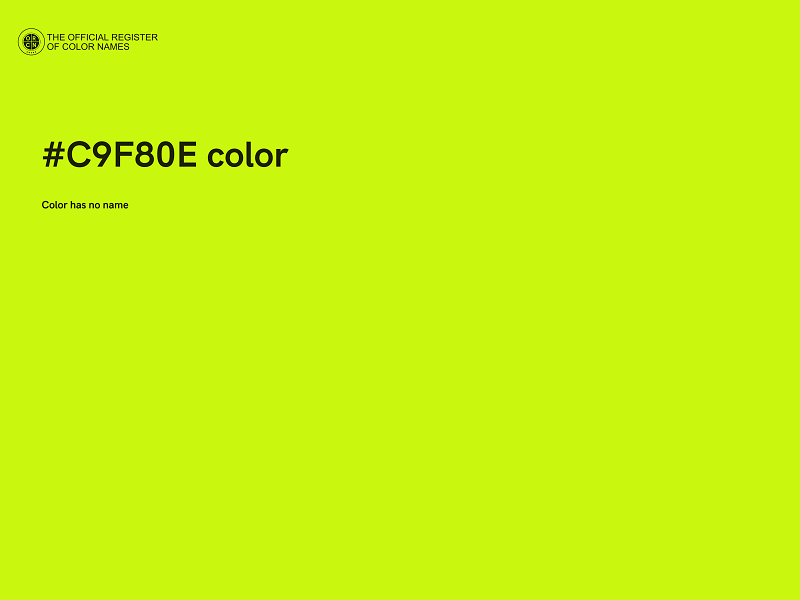 #C9F80E color image