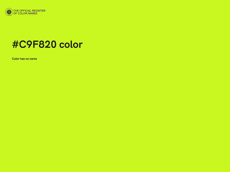 #C9F820 color image