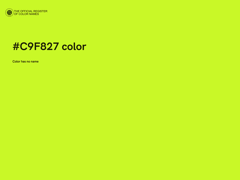 #C9F827 color image