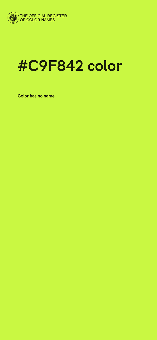 #C9F842 color image