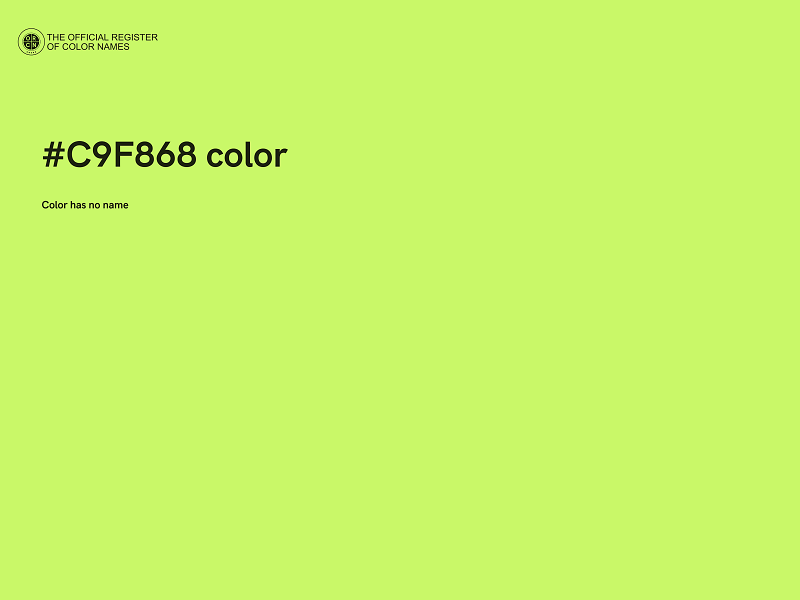 #C9F868 color image