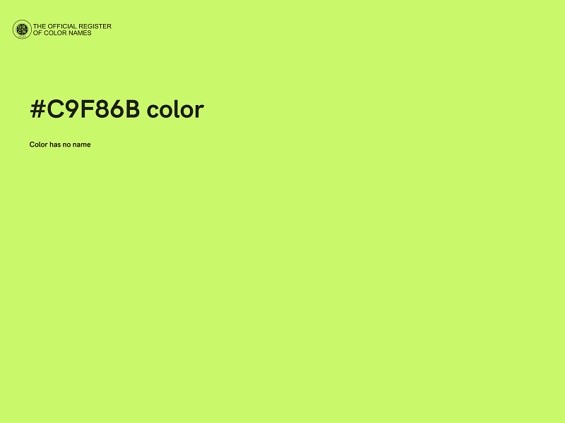 #C9F86B color image
