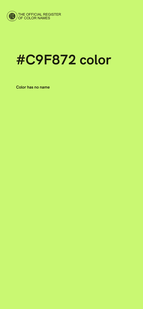 #C9F872 color image