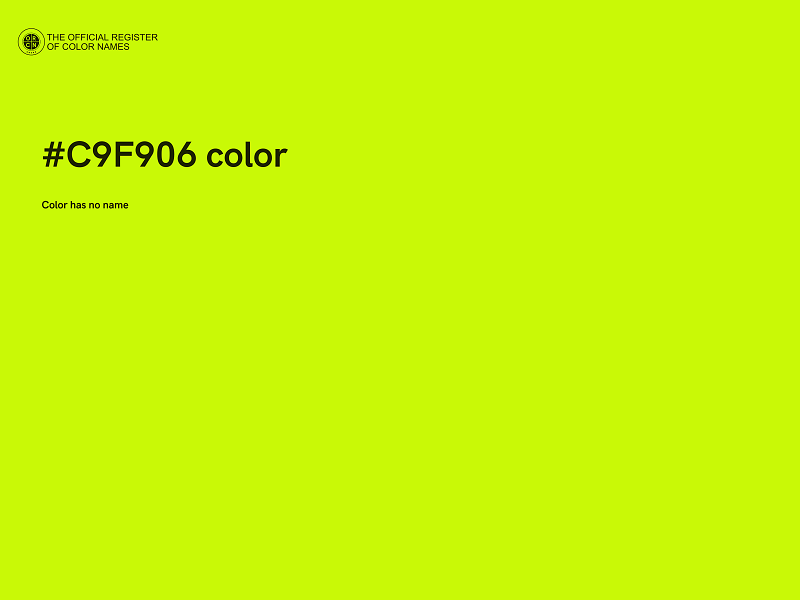 #C9F906 color image