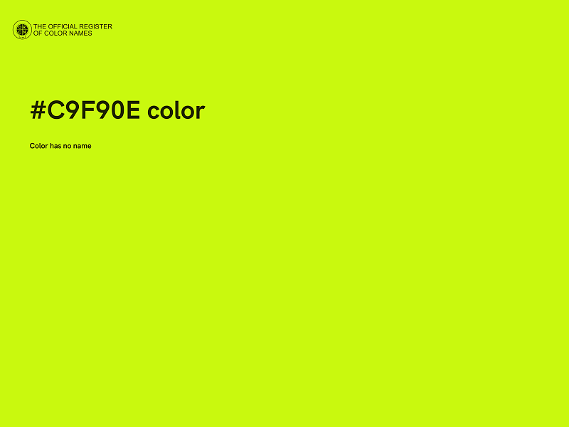 #C9F90E color image