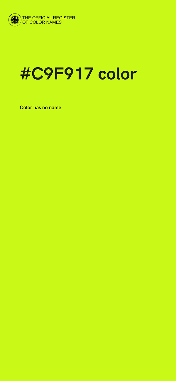 #C9F917 color image