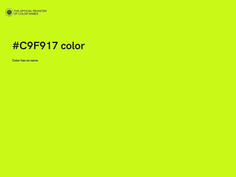 #C9F917 color image