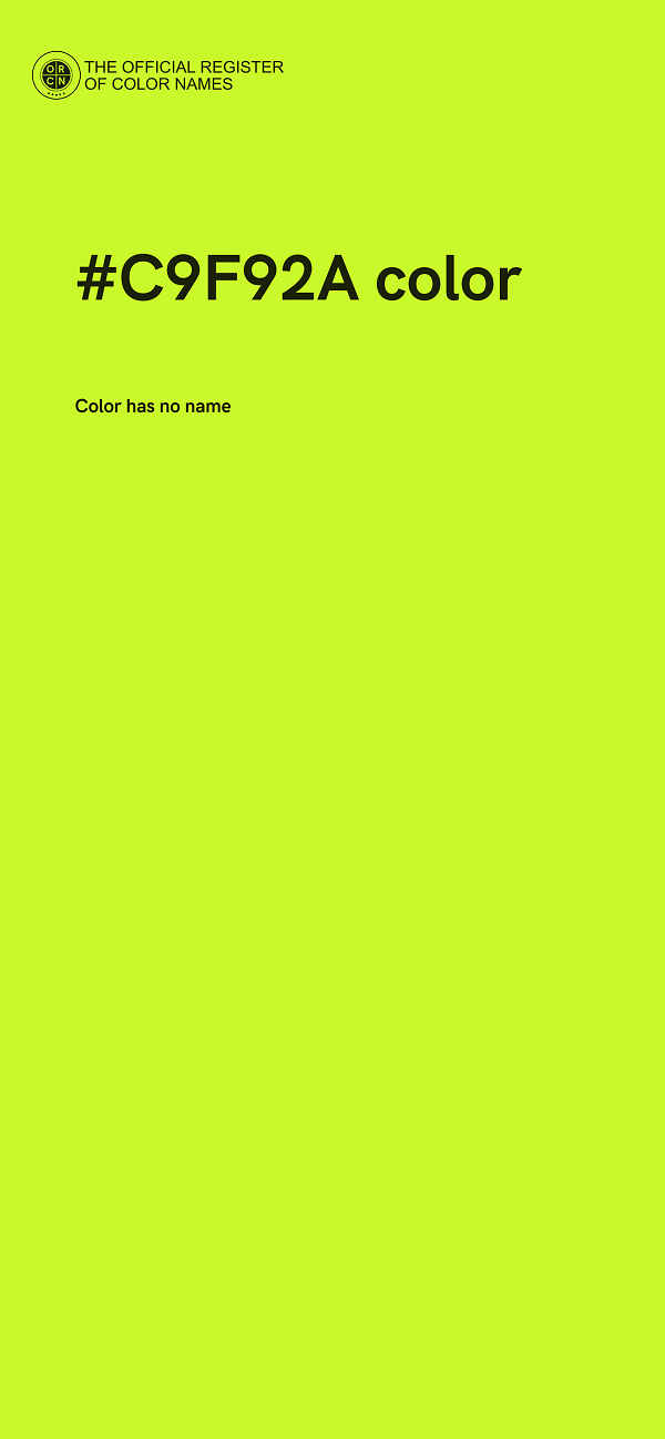#C9F92A color image