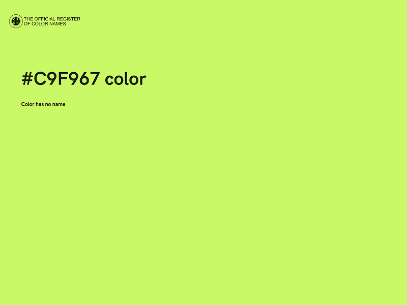 #C9F967 color image