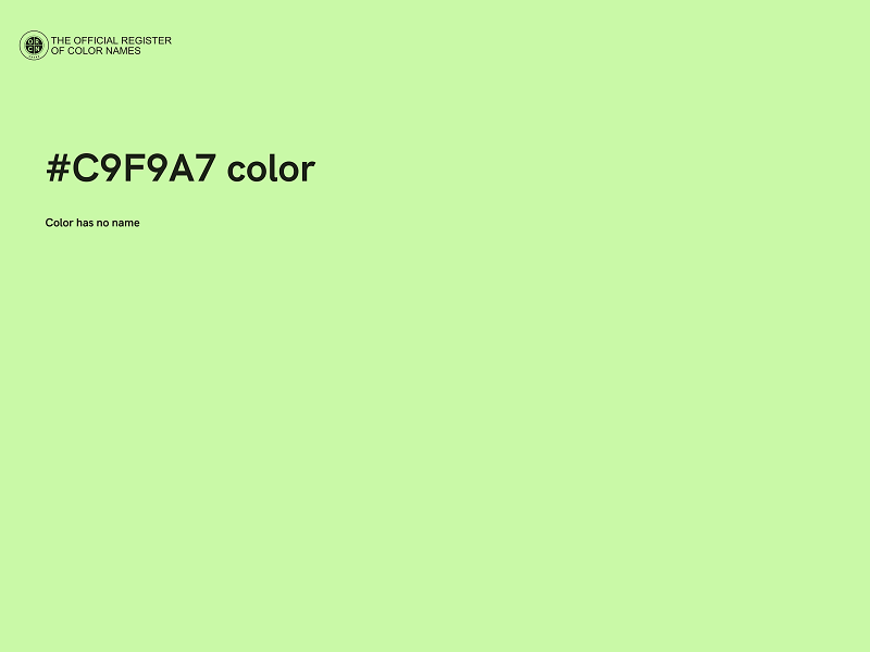 #C9F9A7 color image