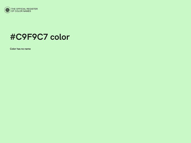 #C9F9C7 color image