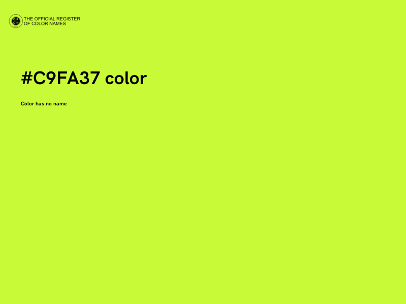 #C9FA37 color image