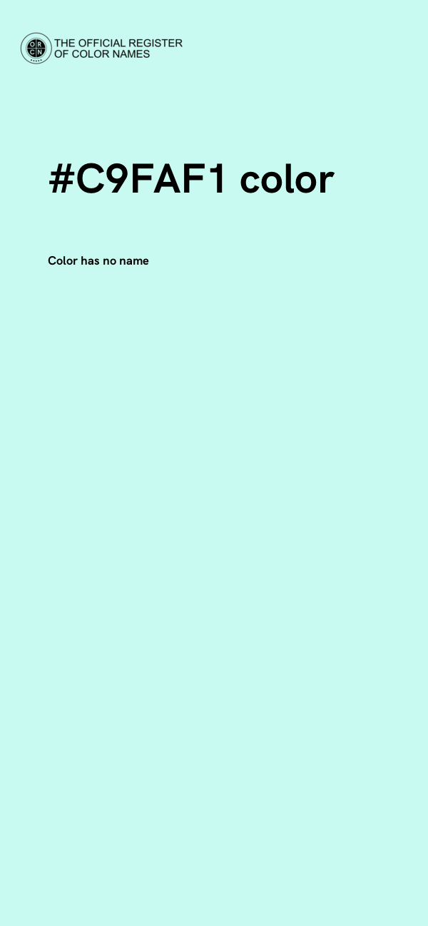 #C9FAF1 color image
