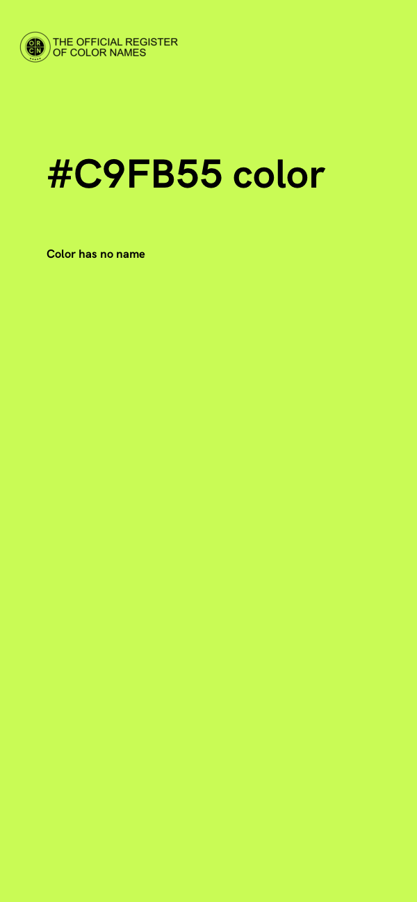 #C9FB55 color image