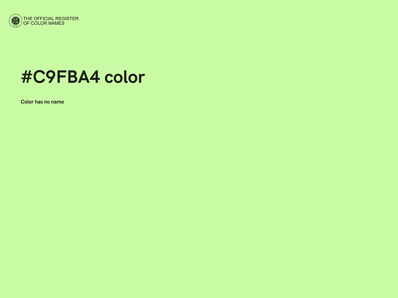 #C9FBA4 color image