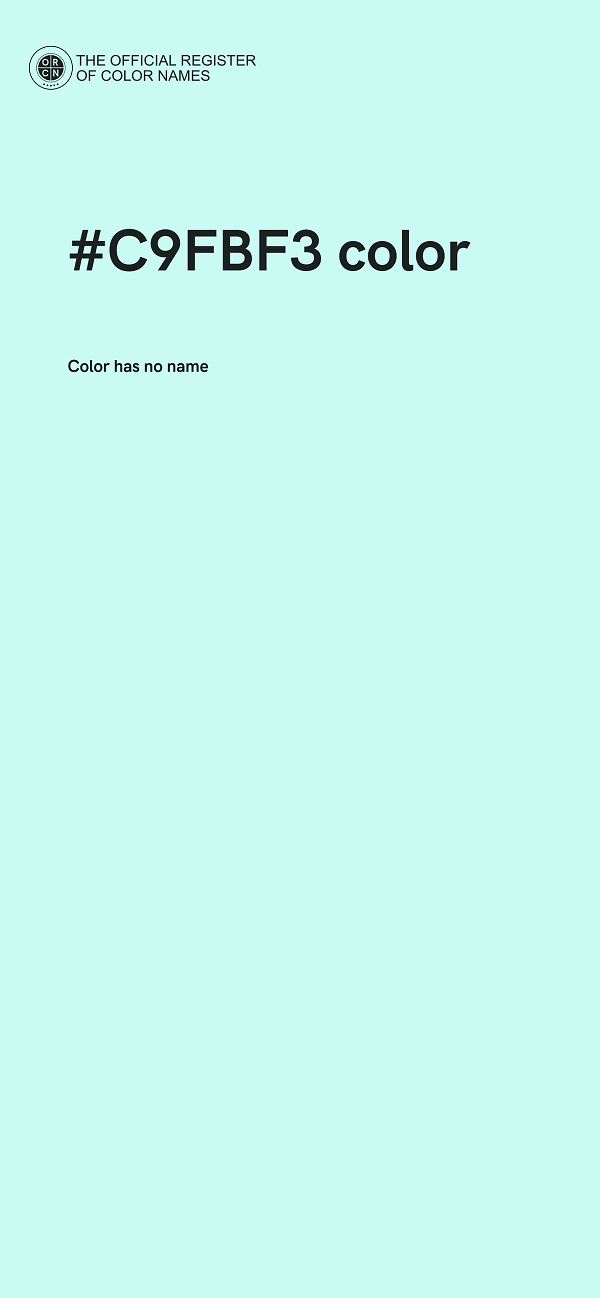 #C9FBF3 color image