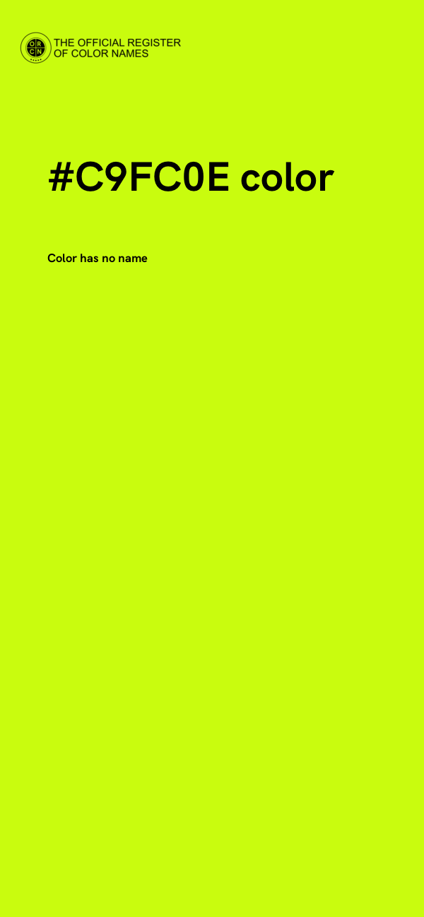 #C9FC0E color image