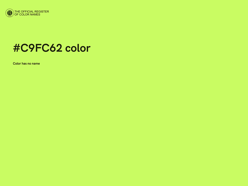 #C9FC62 color image