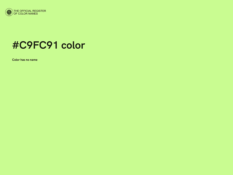 #C9FC91 color image