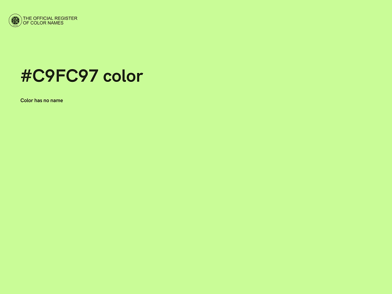 #C9FC97 color image