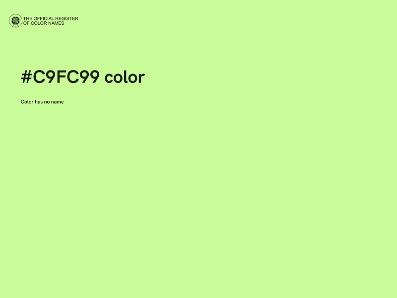 #C9FC99 color image