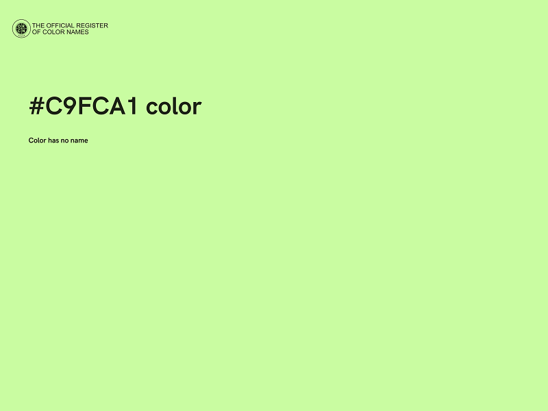 #C9FCA1 color image