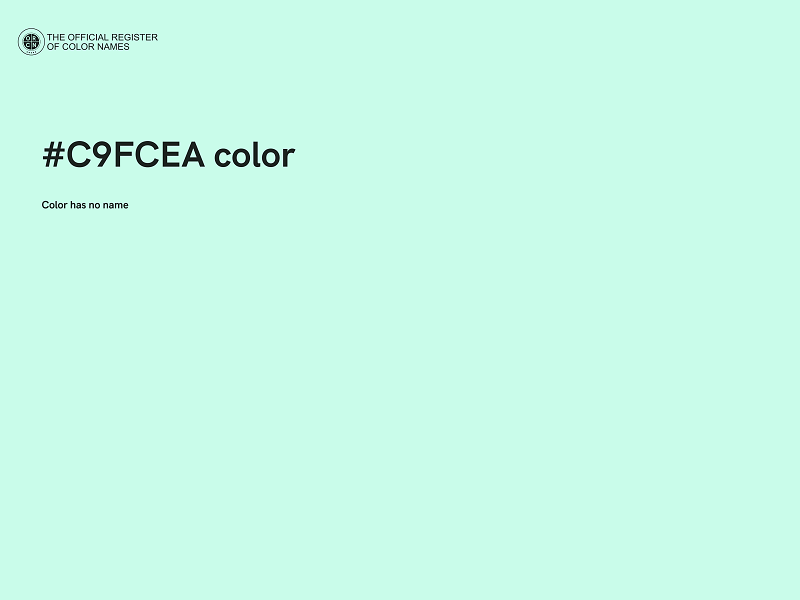 #C9FCEA color image