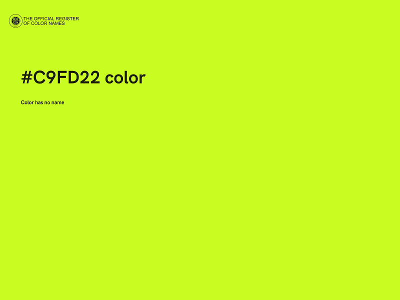 #C9FD22 color image