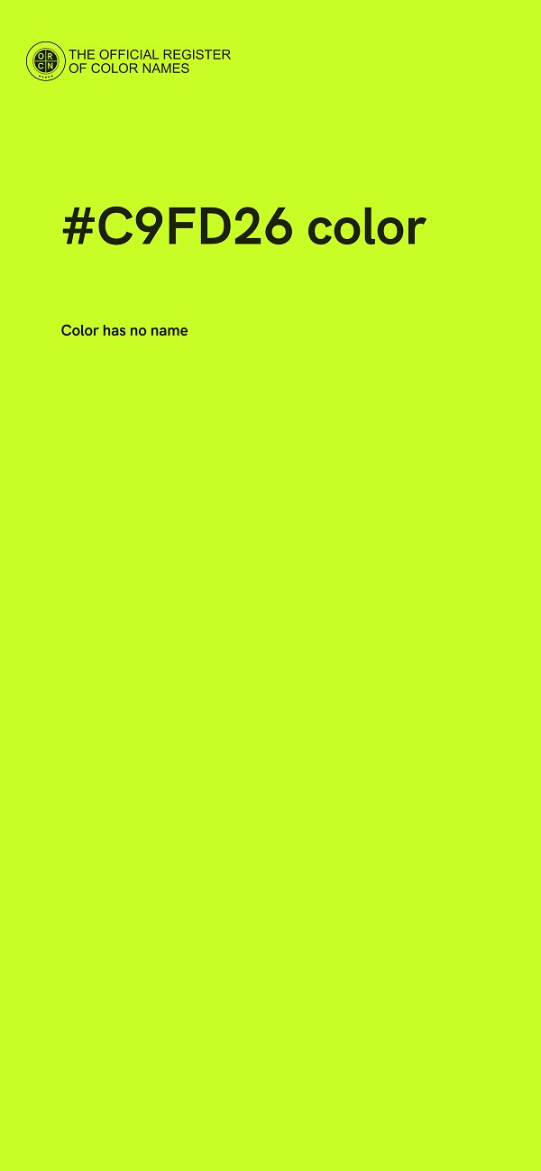 #C9FD26 color image