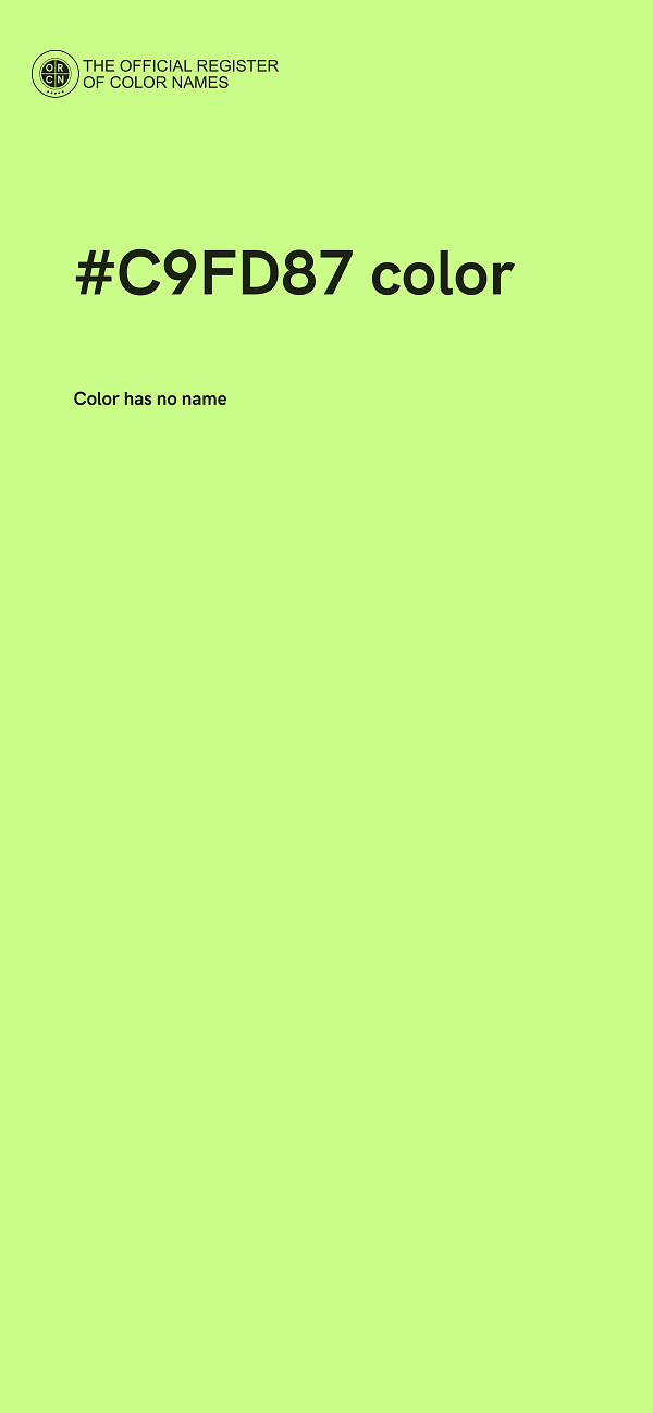 #C9FD87 color image