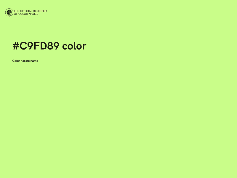 #C9FD89 color image