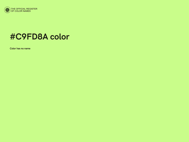 #C9FD8A color image