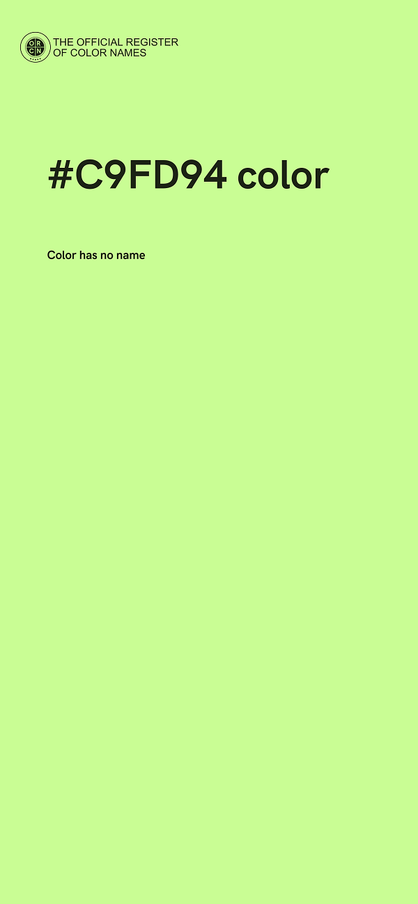 #C9FD94 color image