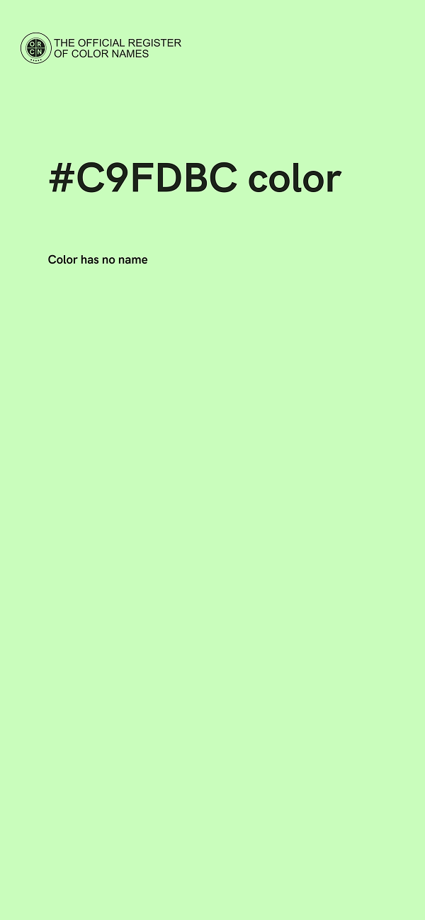 #C9FDBC color image