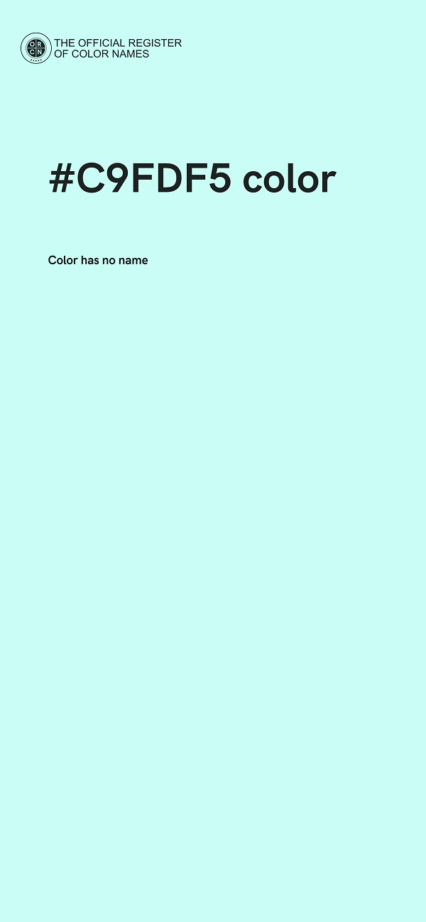 #C9FDF5 color image
