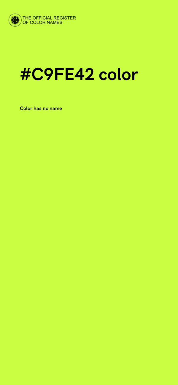 #C9FE42 color image