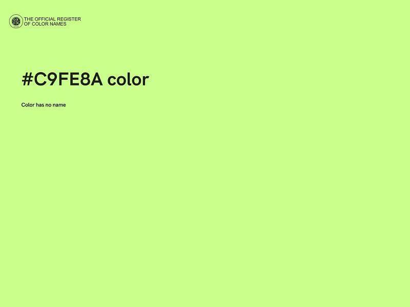#C9FE8A color image