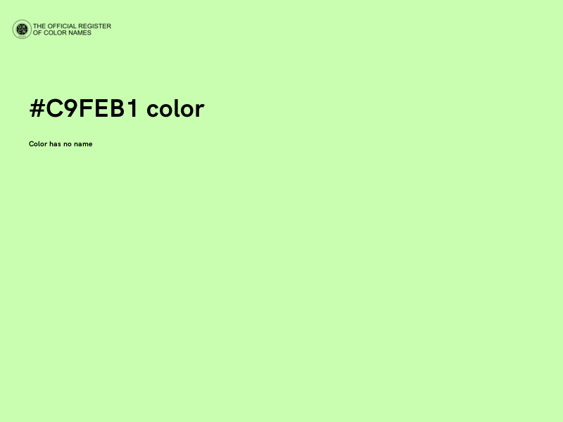 #C9FEB1 color image