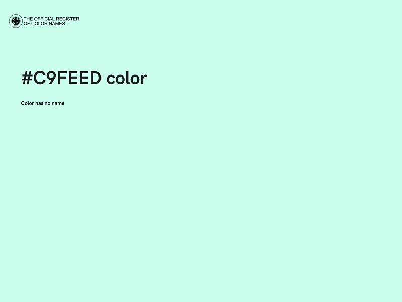 #C9FEED color image