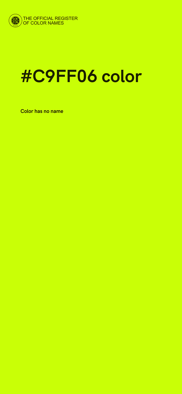 #C9FF06 color image