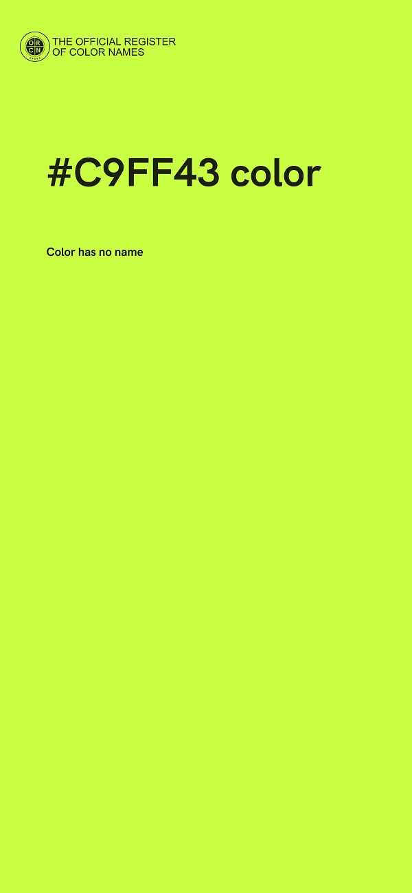 #C9FF43 color image