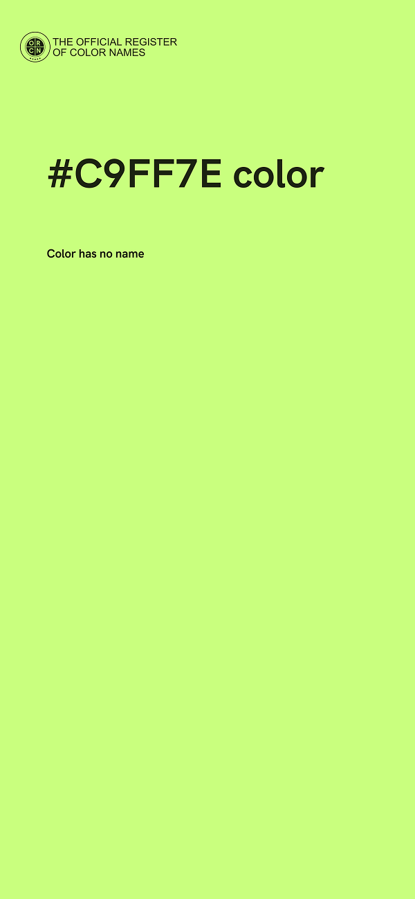 #C9FF7E color image