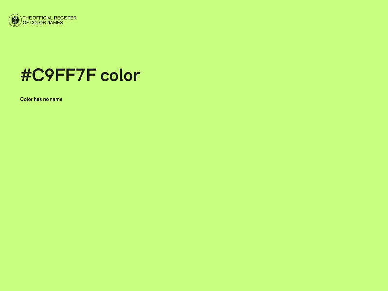 #C9FF7F color image