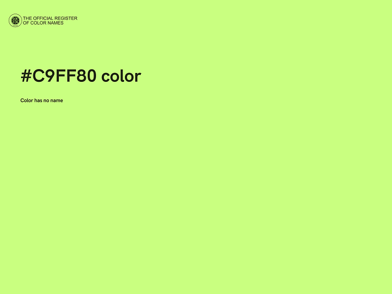 #C9FF80 color image